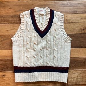 Vtg Alan Paine wool Cricket tennis preppy sweater vest